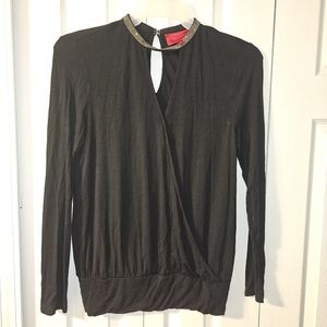 Long sleeve black top